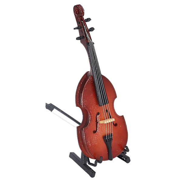 Bærbar violin ornament i basswood med udsøgte detaljer - ideel til musiktræning og dimission gave