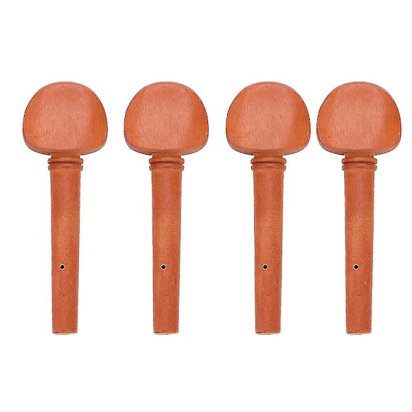 4/4 Violin Jujube Wood Strenge Tuning Pegs Udskiftningsdele - Sæt med 4