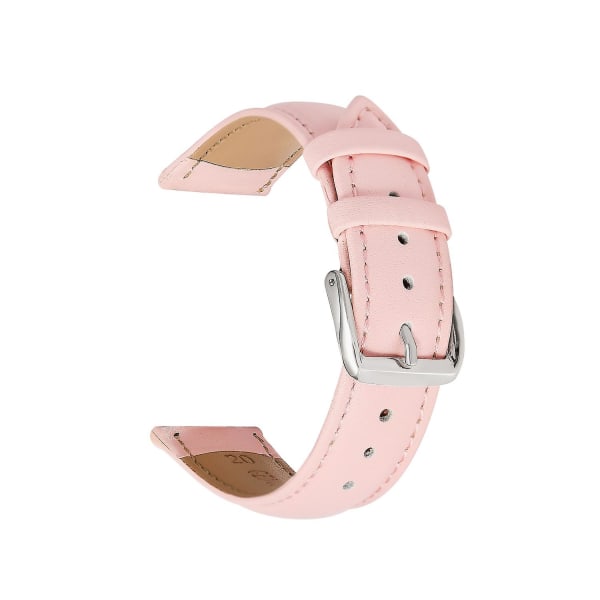 2 st Rosa färg Snygga watch , ersättningsband i äkta läder, spänne i rostfritt stål, 14m
