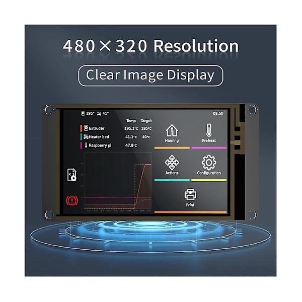 TFT35 SPI V2.1 Pekskärm 3,5 Tums Display IO2CAN 3D-skrivardelar för Manta M8P M4P Kretskort CB1 K