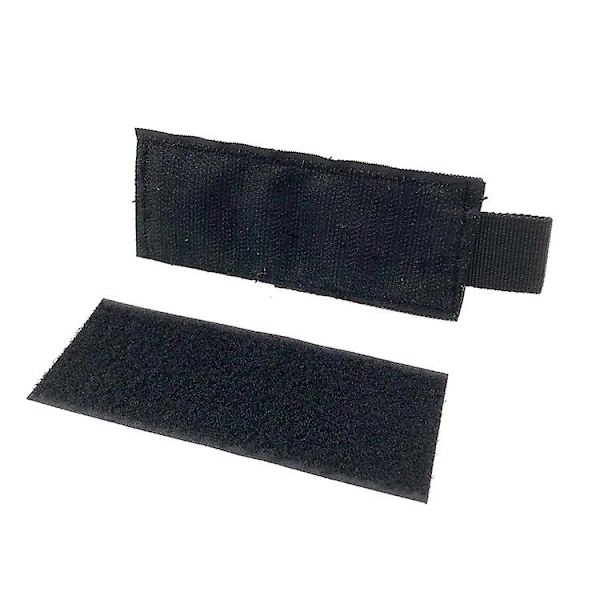 Nylon hagleammunisjonsholder med selvklebende bakside, 6 skudd, 1 stk, svart)