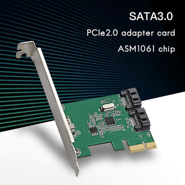Pcie 2.0 X1 - 2 Port Sata3.0 Riser Card Ams1016 laajennuskortti