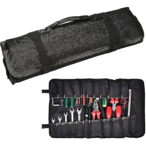 Työkalulaukut Työkaluavain 38 Taskut Työkalujen säilytystyökalu Säilytystyökalu Työkalu Kannettava työkalu (ilman työkaluja) Musta