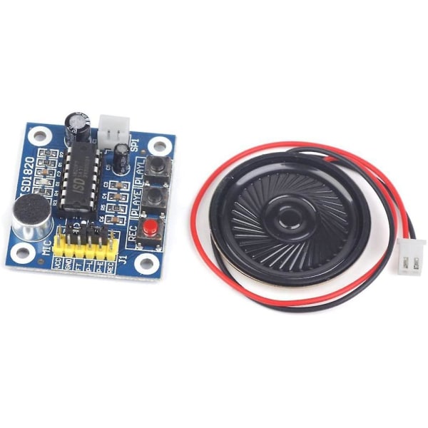 Isd1820 Stemmeoptagelsesoptager Lyd Stemmeoptagelse Afspilningsmodul Med Mini Lyd Audio Speake
