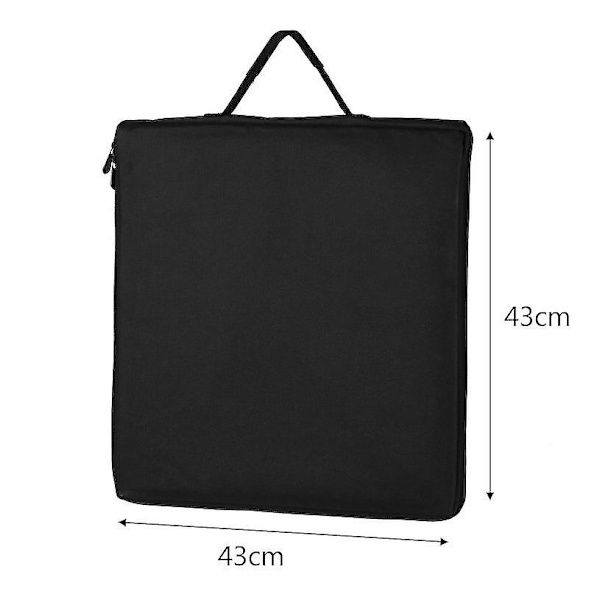 Fotostudie 40cm LED Belysningstelt Kit Bærbar Foldbar Lysboks 2stk Baggrund