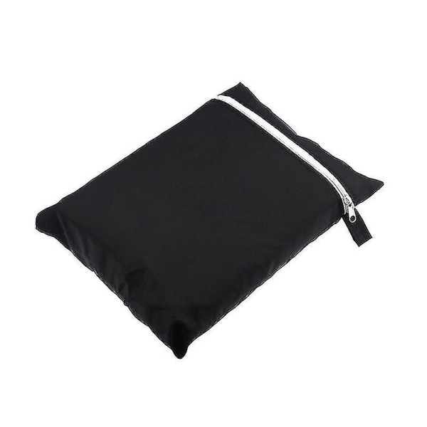 Suuri kantolaukku puutarhakalusteiden tyynyn säilytyslaukku vedenpitävä musta, 122*39*55cm