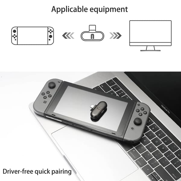 Gb1 Pro 10m trådløs lydtransmitter Bt3.0 Usb-sender modtageradapter med lav latenstid til Switch/til Windows P