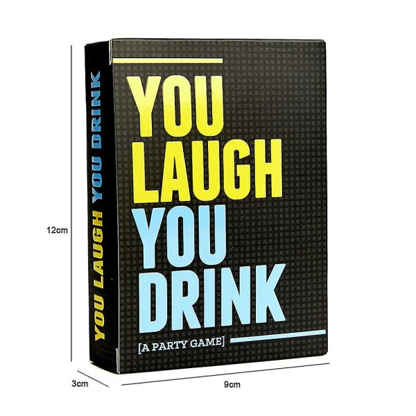 Du skrattar du dricker - Drickspelet för människor som inte kan hålla ansiktet rakt [ett partyspel] Kortspel Idealiska gåvor