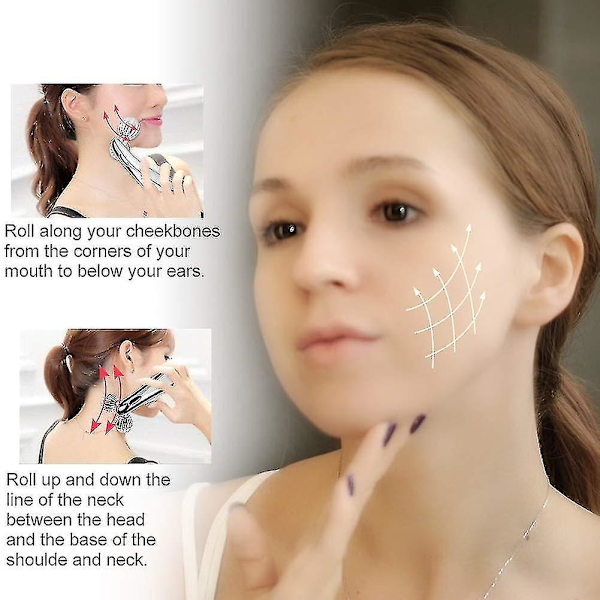 3D ansigtsruller massage ansigtsmassager - ansigtsruller med mikrostrøm til ansigtsmassage