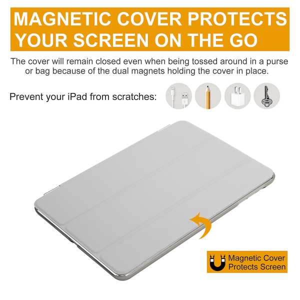 Smart Cover Case Pu Läder Magnetisk Tunt Skydd För Ipad Mini 1 2 3 Grå