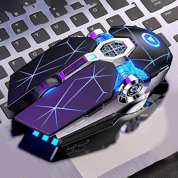 A7 Trådløs Oppladbar Stille Mus Ergonomisk Mus For Pc Bærbar Gamer