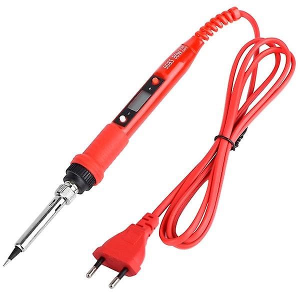 ??LCD elektrisk loddebolt Justerbar temperatur Loddebolt Med kvalitets loddebolt ??