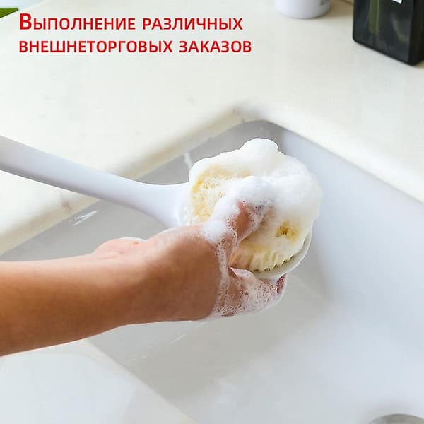 Grå Scrub the bath Stærk scrub rygbørste blød børste badebørste