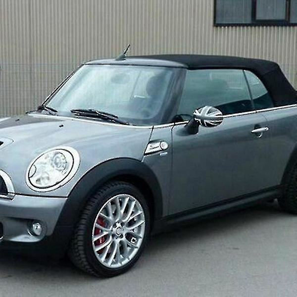 Sidospegelkåpor för bildörrar till Mini Cooper Hardtop F54 F55 F56 F57 F60-serien Svartgrå Uk Fl