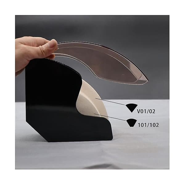 Akryl Kaffe Filter Holder Oppbevaring, Kaffe Filter Boks Og Kjegle Kaffe Filter Kaffe Filterpapir