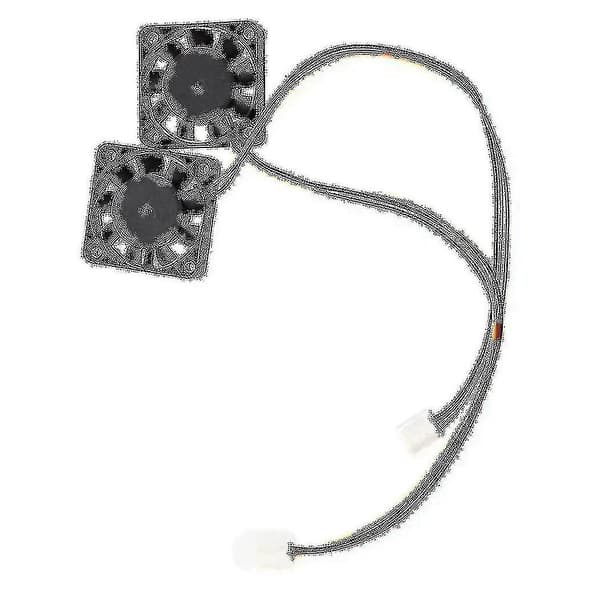 8 stk. 3-bens 40mm firkantet pc-computer køleventilator DC 12V sort