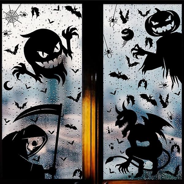Halloween Horror Stickers Kæmpe Spøgelse Monster Skygge Vindue Sticker