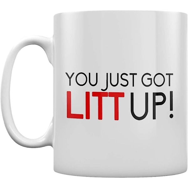 Du Blev Lige Litt Up Krus, Hvid, 325 Ml