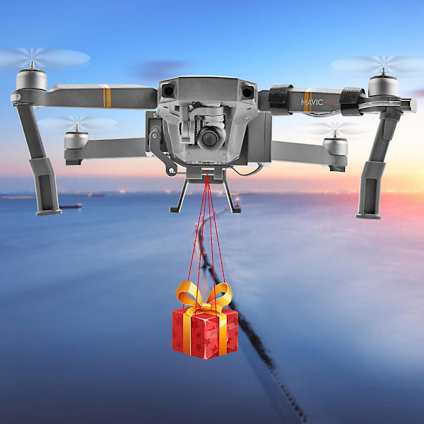 Laitteen pudotus Mavic Pro -lisävarusteille kalastukseen, kukkien toimitukseen ja mainontaan