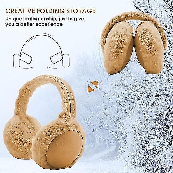 Ørevarmere Vinter Folding Varme Ørevarmere Pels Øremuffer Øredeksel Varmer For Kvinner Jenter