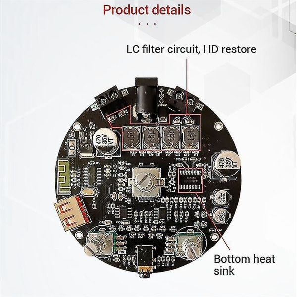 -r502e Bluetooth 5.0 Høj Digital Forstærker Stereo Board 50wx2 Amp Amplificador Hjemmemusik Med Vol