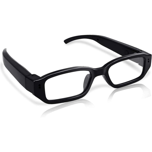 Glasögon dold kamera HD1080P Videoglasögon Sportkamera med transparent lins svarta glasögonkamera