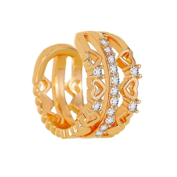 1 st Gemstone Örhängen Öronbenklämma Kristall Örhängen