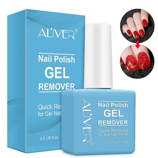 Ny Aliver Soak-off Gel Akryl Nagellack Magic Quick Burst Manikyr Remover 15ml