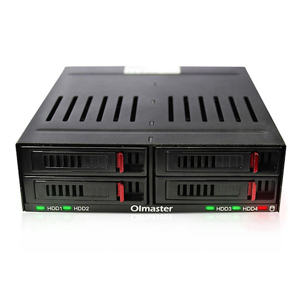 He-2006 4x2,5in hårddiskfodral låda intern rack kapacitetsutbyggnad med LED