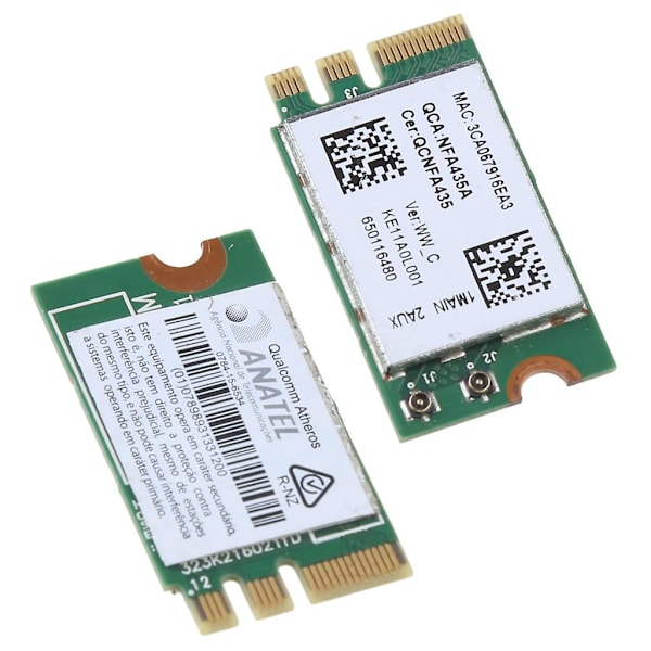 Letvægts trådløs adapterkort til Qca9377 Qcnfa435 802.11ac 2.4g/5g Ngff