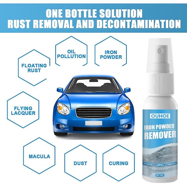 2 stk. Bil Rustfjerner Spray Multifunktionel Rustfjerner Rustinhibitor Afrustning Spray