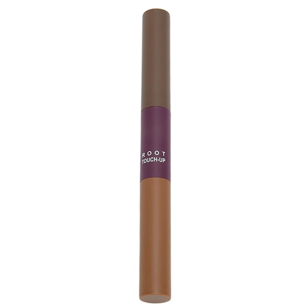Hairline Powder Stick Root Concealer Medium Mørkebrun 6g - Grå hårfargepenn med dobbel ende