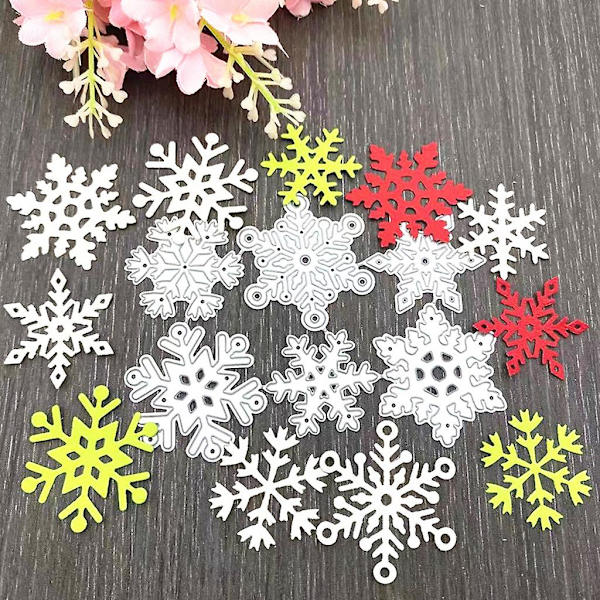Snefnug Metal Skæredør Stencil Diy Scrapbooking Album Papirkort Skabelon Form Embossing Dekoration