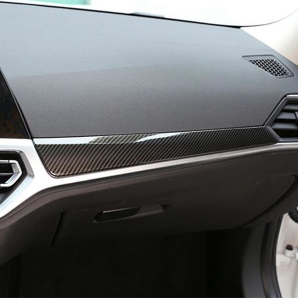 Midtkonsoll Dashboard Deksellister for 3-serie G20 G28 2020 Lhd Carbon Fiber Style Interiør Sti