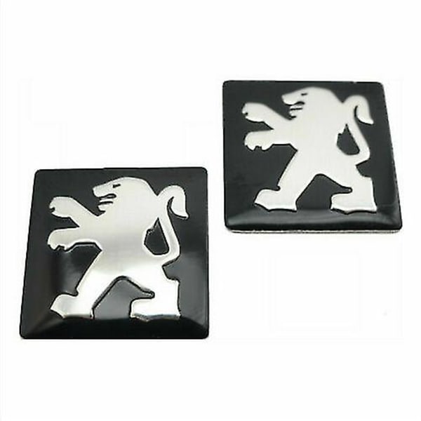 2 x 15mm Peugeot nøgle emblem logo klistermærke til 2 3 knapper nøgle fob flip nøgle 306