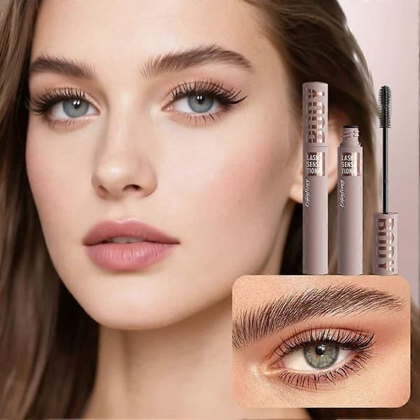 EnjoyFancy Volume Længde Mascara - Langtidsholdbar Præcis Børste for et Vågent Blik 1Brownish Black
