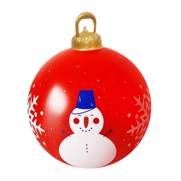 2023 joulukoristeen 60cm ulkona joulu puhallettava koristeellinen pallo jättiläinen joulu puhallettava pallo joulukuusen koristeet