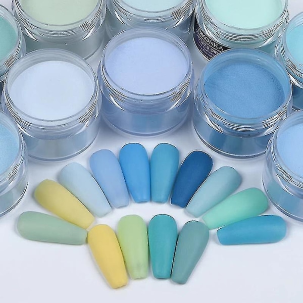 3 in 1 Dipping Nail Powders Gradient French Nail Natural Color Irisoiva Glitteri ilman Lamppu Cure Nail Art Decor 50g