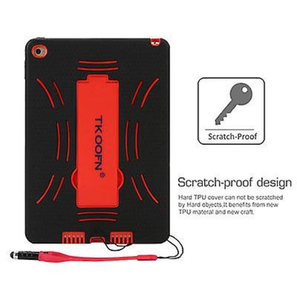 Apple Ipad Air 2 Red Type A Iskunkestävälle Hybrid Hard Stand cover case