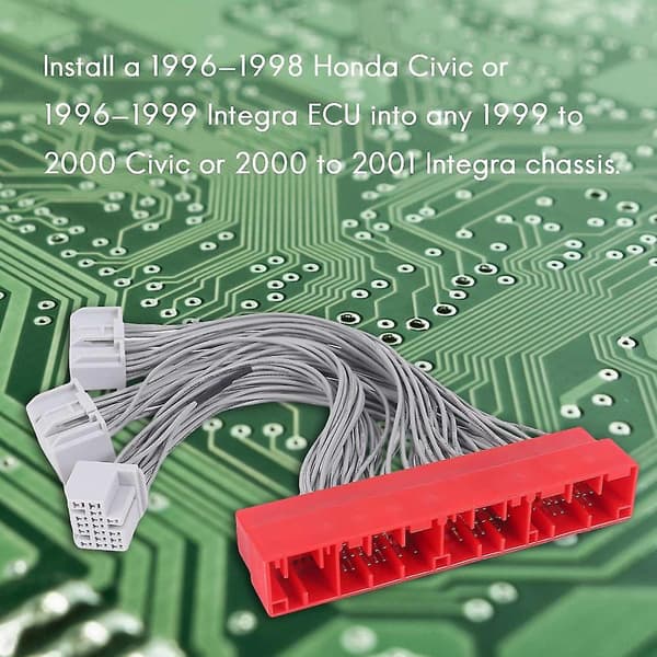 OBD2B til OBD2A Konverteringssele Adapter ECU Jumper for /