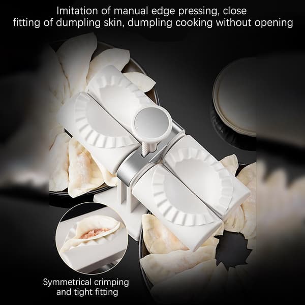 Automatisk husholdnings dumplingmaskine med dobbelt hoved, form til dumplingfremstilling, køkkentilbehør