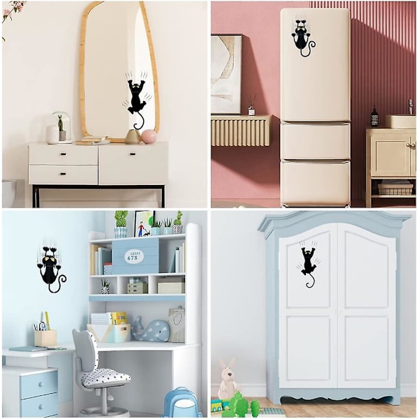 Katte Bilstickere, 2 Styk Søde Katte Bilsticker Humor Bilsticker Humor Bilsticker til Bilvindue