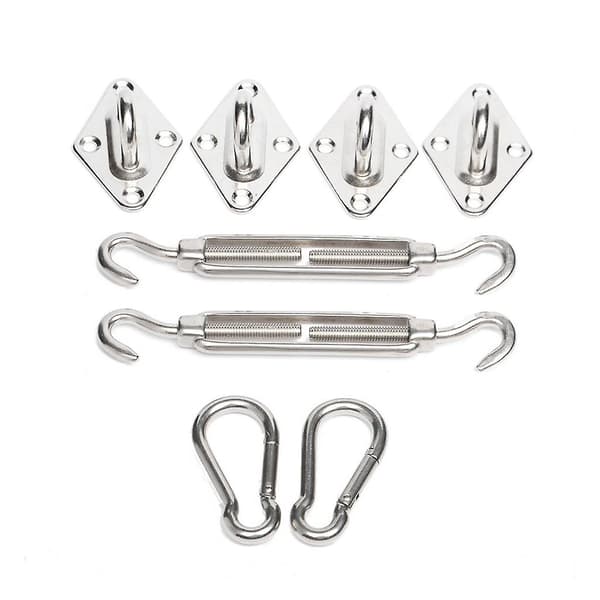Markise Hardware Kit 8mm Solsejl Installations Hardware Kit Anti-rust Rustfrit