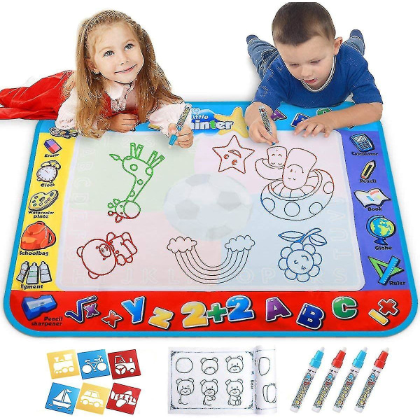 Vatten doodle matta med magic pennor målning gåva för småbarn flickor pojkar