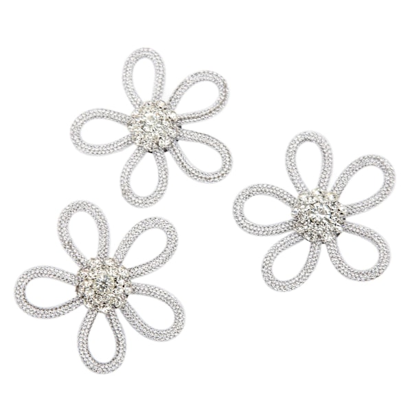 3 st skor brosch söta färger 6 cm Rhineston bred blomma form kläder brosch för skor väska bröllopsklänning