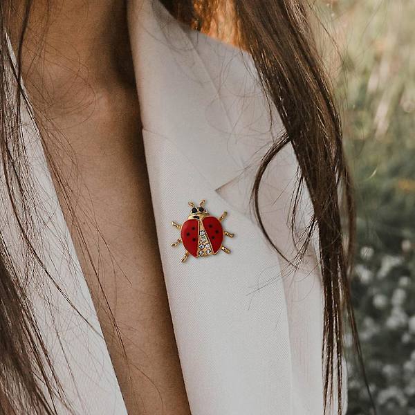 Nyckelpiga Brosch Slipstift Knappnål Hatt Brosch Kläder Prydnad Brosch Corsage Brosch Knappnål