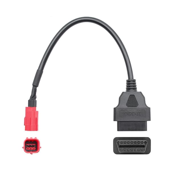 6 til 16-polet motorcykel OBD-adaptere OBD2 diagnostisk kabelforlænger stik til