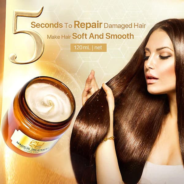 Purc Magic Hårinpackning Keratin Arganolja 5 Sekunders Mask Rotreparation Närande