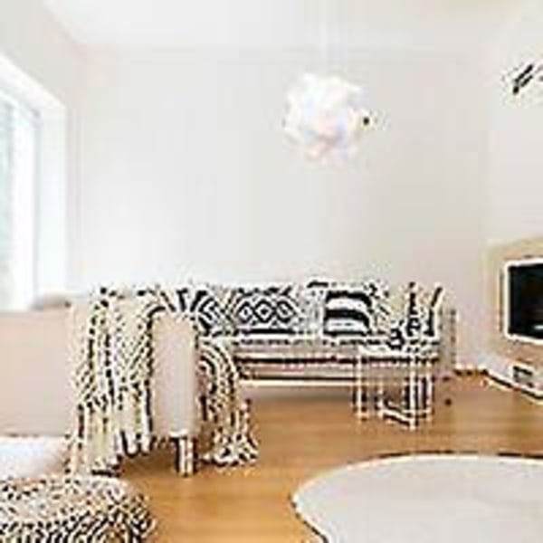 Puzzle-lamppu XL-varjostimella - Iq Luminaire 30 kpl 15 mallia Valkoinen valo - Halkaisija n. 40 cm - E27-kannalla Kaapelinpidike