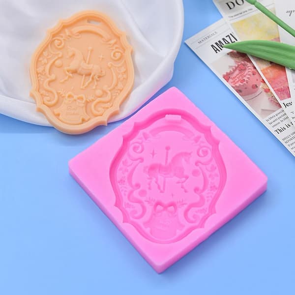 Karusell Fondant Form Kake Silikonform Karusell Kakedekorering